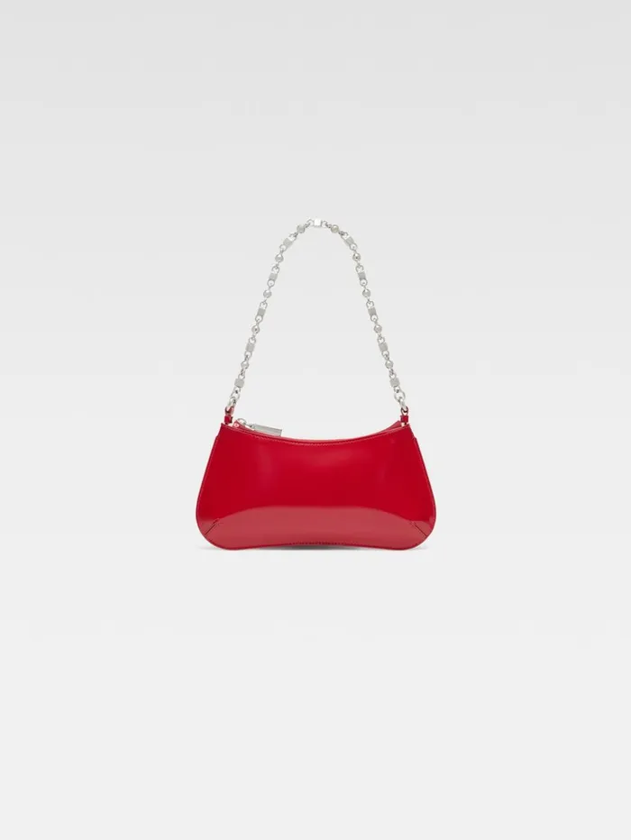 Women Shoulder Bags JACQUEMUS The Small Bisou Chaine Red