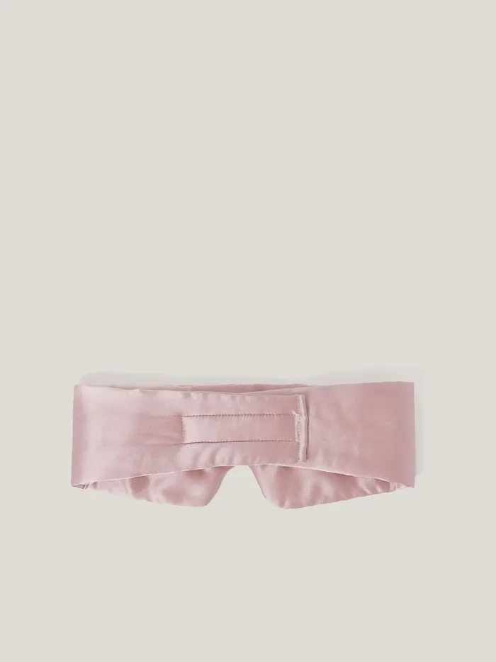 Women Silk Eye Mask Dusty Pink Jigsaw Pyjamas and Loungewear