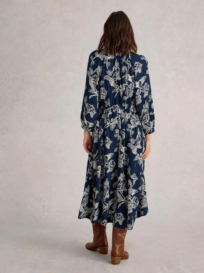 Women Skylar Midi Dress Navy Print White Stuff Dresses