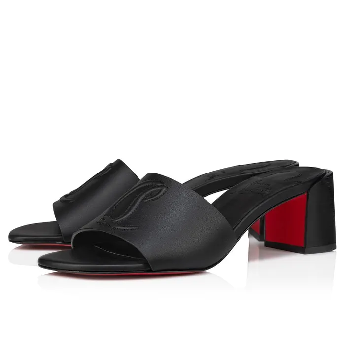 Women So CL Mule 55 Mm Mules Sandals 8211 Calf Leather 8211 Black Christian Louboutin Mules Women So CL Mule 55 Mm Mules Sandals 8211 Calf Leather 8211 Black Christian Louboutin Mules
