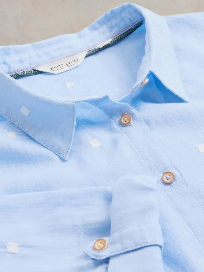 Women Sophie Organic Cotton Shirt Blue Multi White Stuff Shirts and Blouses