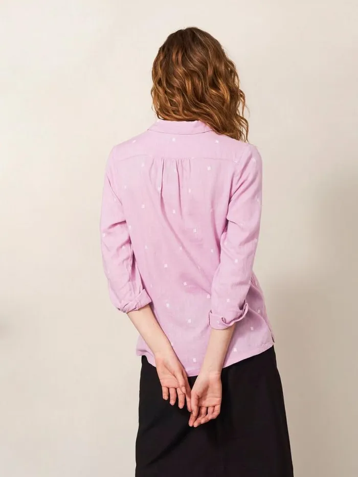 Women Sophie Organic Cotton Shirt Pink Multi White Stuff Tops and Tees