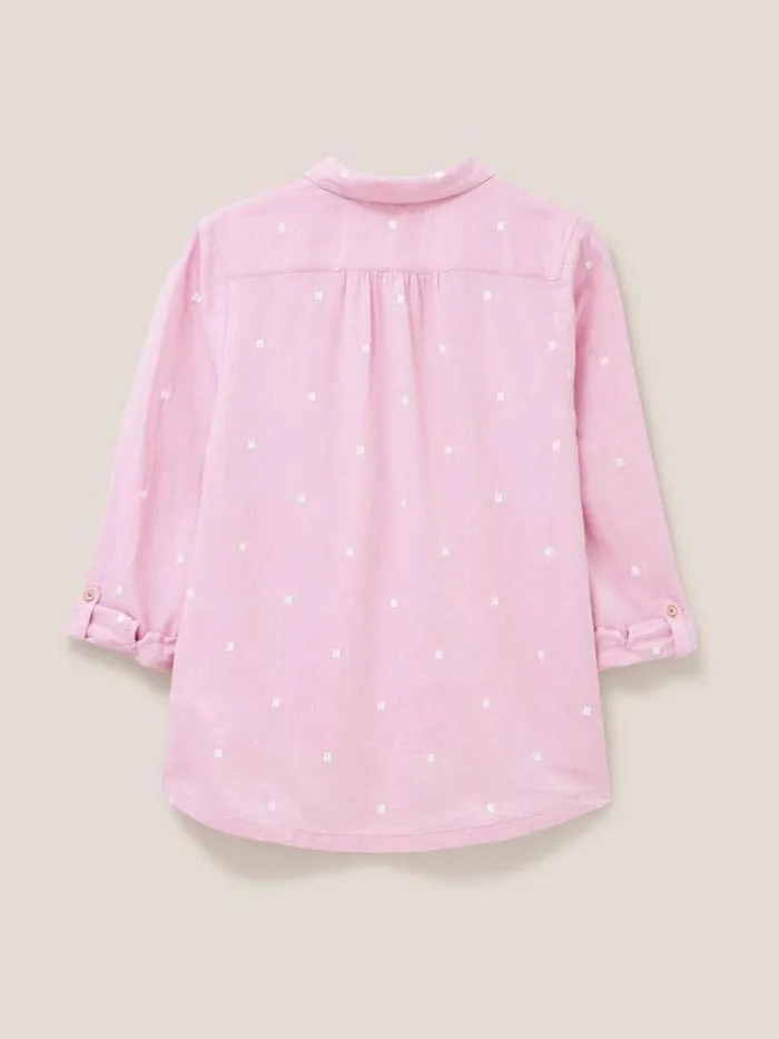 Women Sophie Organic Cotton Shirt Pink Multi White Stuff Tops and Tees