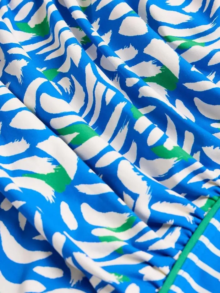 Women Splash Printed Tummy Control Swimsuit Blue Multi White Stuff Swimwear
