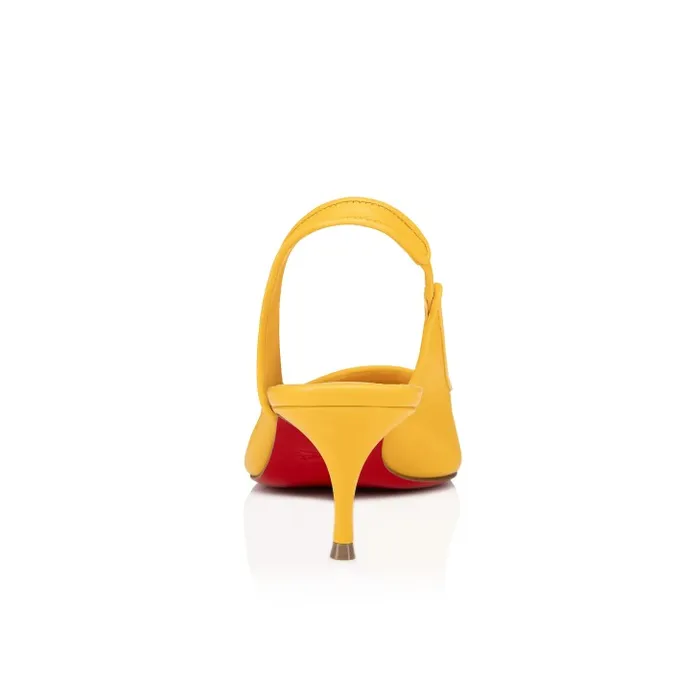 Women Sporty Kate Sling 55 Mm Sling Back Pumps 8211 Nappa Leather 8211 Pollen Christian Louboutin Pumps
