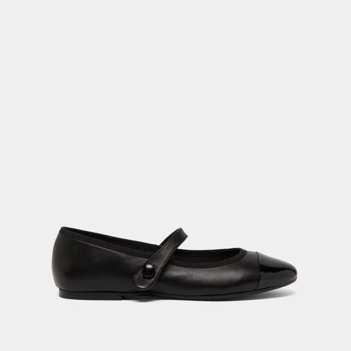 Women Strappy Ballerinas Black JONAK Ballet Flats