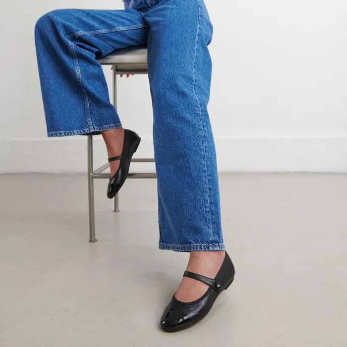 Women Strappy Ballerinas Black JONAK Ballet Flats