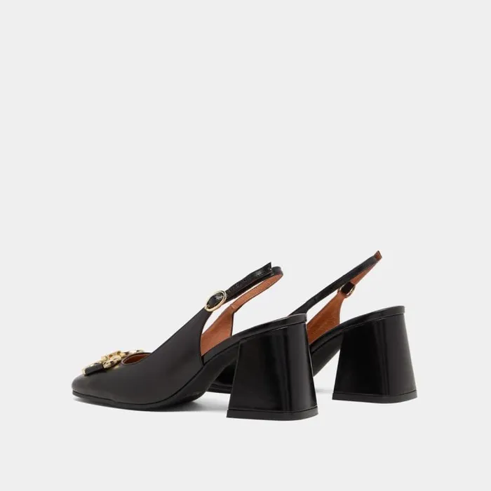 Women Strappy Pumps Black JONAK Slingbacks
