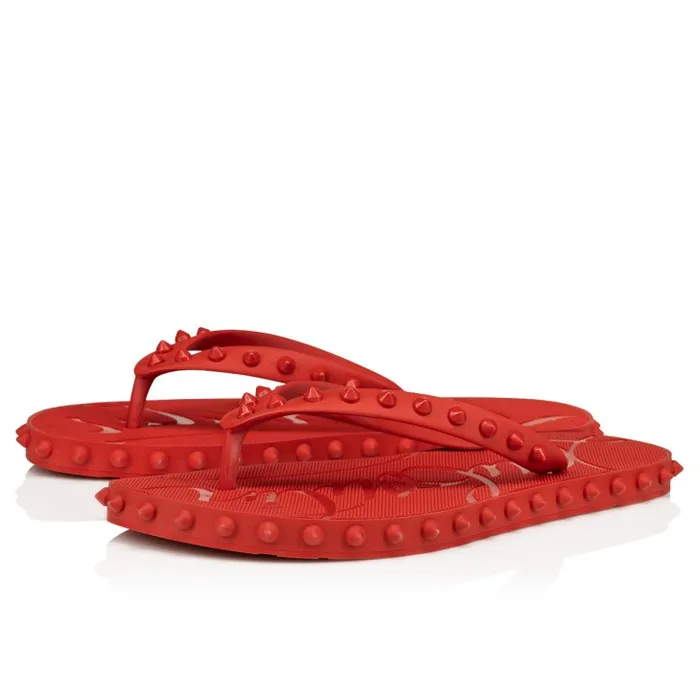 Women Super Loubi Flip Flipflops 8211 Rubber 8211 Loubi Christian Louboutin Flats and Loafers Women Super Loubi Flip Flipflops 8211 Rubber 8211 Loubi Christian Louboutin Flats and Loafers