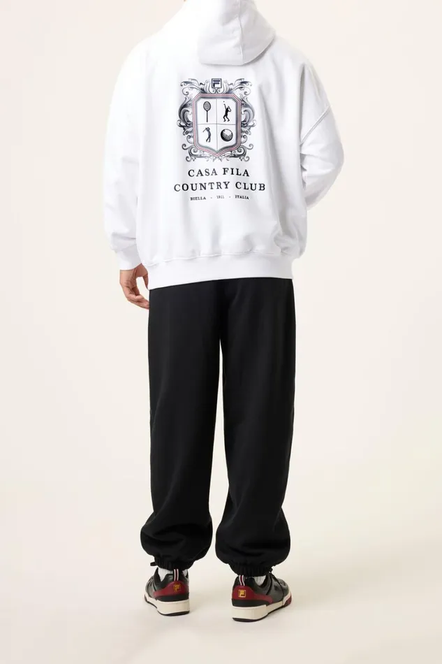 Women Sweatshirts and Hoodies Fila Casa Fila Crest Country Club Hoodie 100 White Women Sweatshirts and Hoodies Fila Casa Fila Crest Country Club Hoodie 100 White