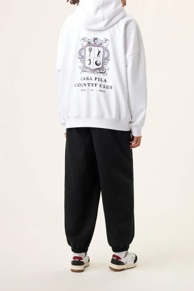 Women Sweatshirts and Hoodies Fila Casa Fila Crest Country Club Hoodie 100 White Women Sweatshirts and Hoodies Fila Casa Fila Crest Country Club Hoodie 100 White