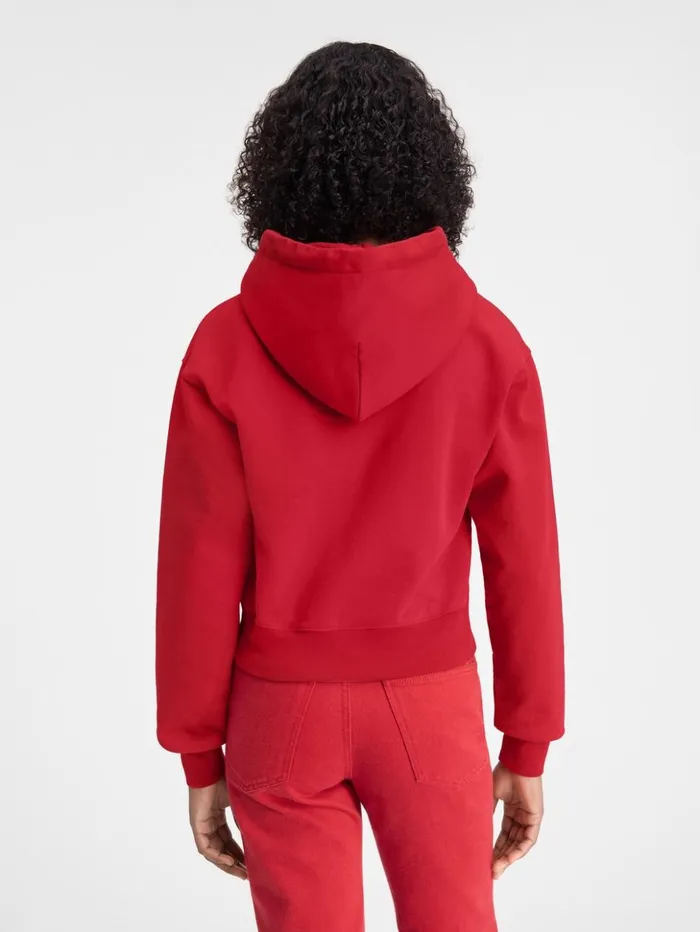 Women Sweatshirts and Joggings JACQUEMUS The Gros Grain Hoodie Dark Red