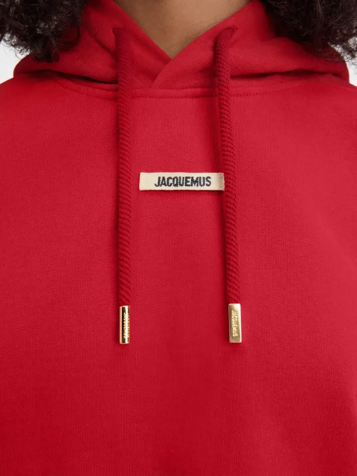 Women Sweatshirts and Joggings JACQUEMUS The Gros Grain Hoodie Dark Red