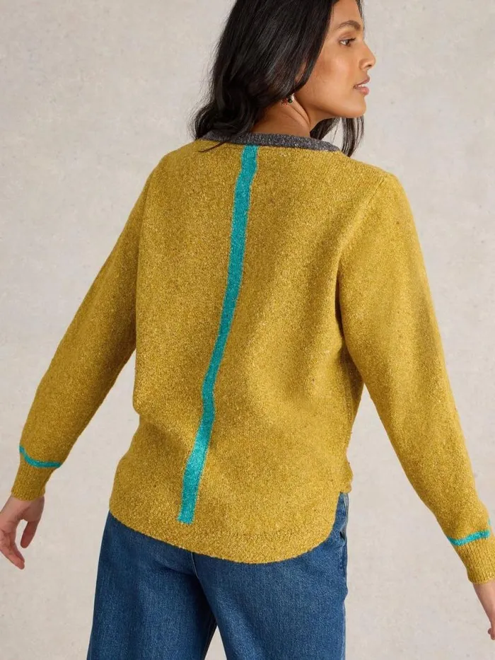 Women TALIA NEP JUMPER Chartreuse Multi White Stuff Knitwear