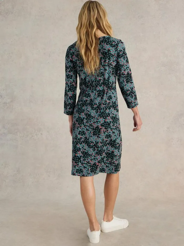 Women Tallie Jersey Dress Teal Multi White Stuff Dresses Women Tallie Jersey Dress Teal Multi White Stuff Dresses