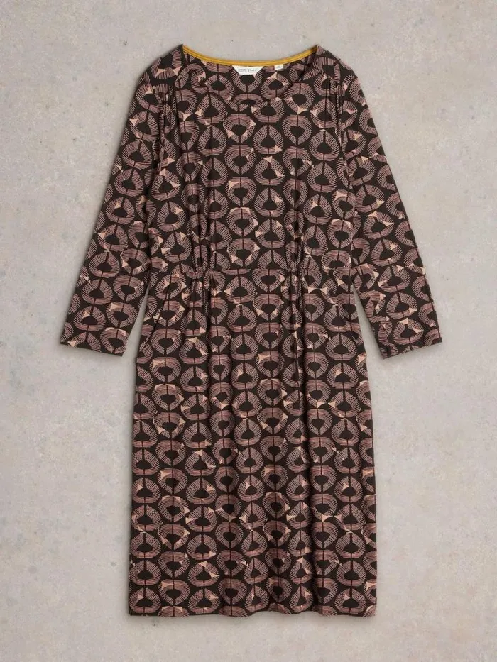 Women Tallie Jersey Printed Dress Black Print White Stuff Dresses Women Tallie Jersey Printed Dress Black Print White Stuff Dresses