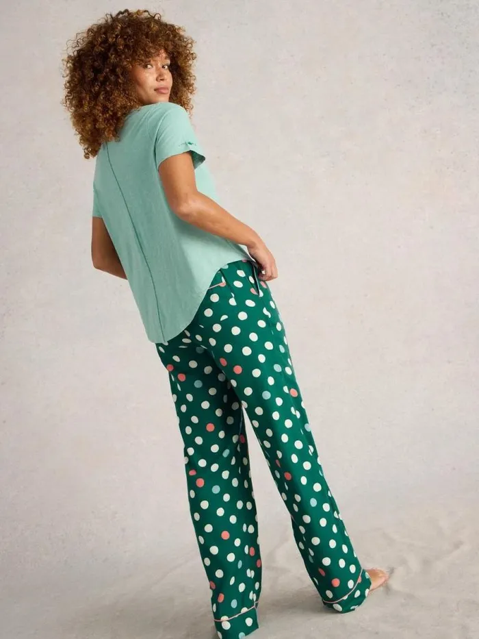 Women Tessa PJ Set Teal Multi White Stuff Pyjama Sets