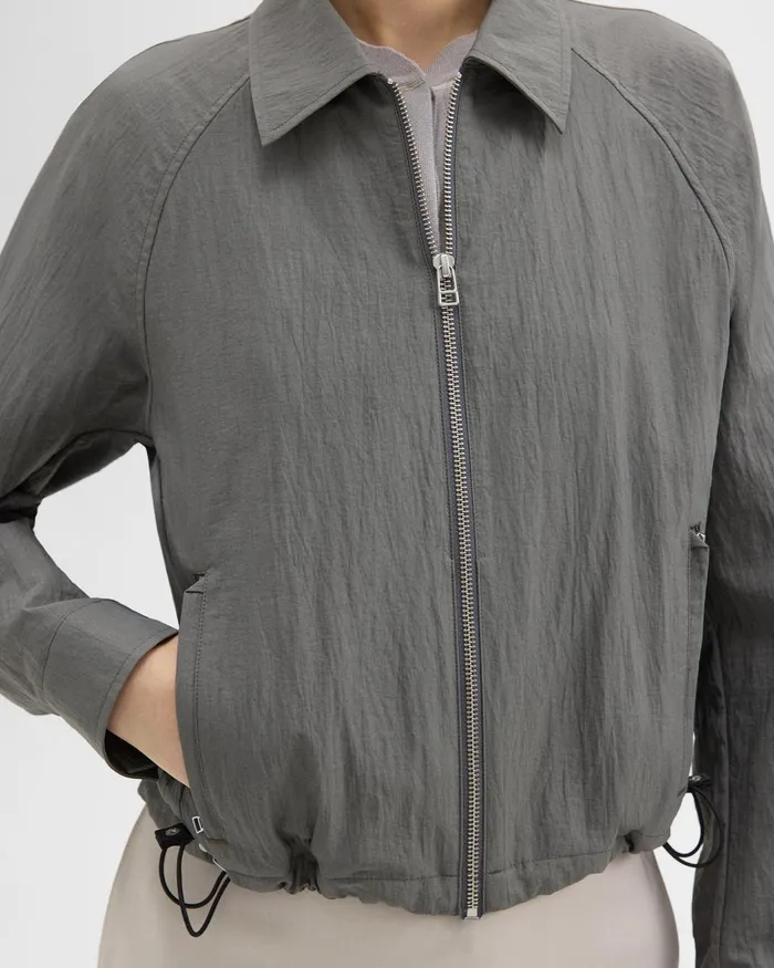 Women Theory Blazers Jackets Cropped Jacket Spruce