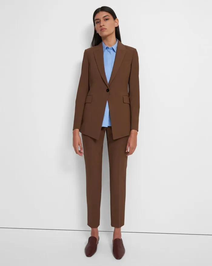 Women Theory Blazers Jackets Etiennette Blazer In Good Wool Russet
