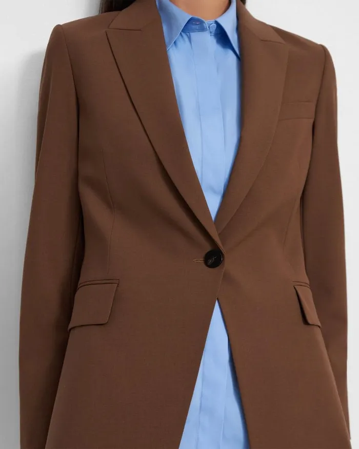 Women Theory Blazers Jackets Etiennette Blazer In Good Wool Russet