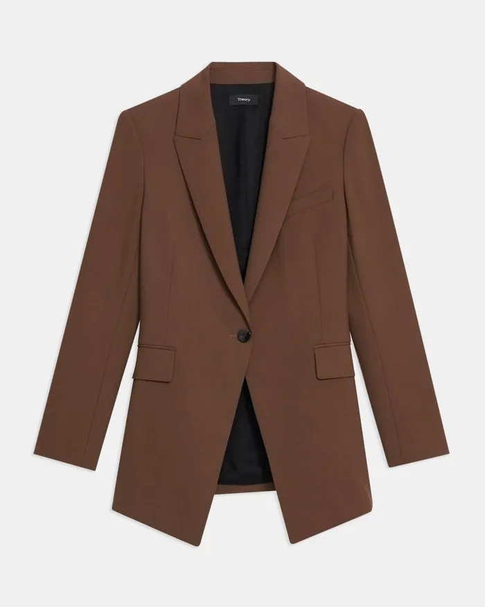 Women Theory Blazers Jackets Etiennette Blazer In Good Wool Russet