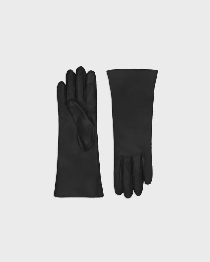 Women Theory Hats Gloves Scarves Tech Gloves In Leather Black