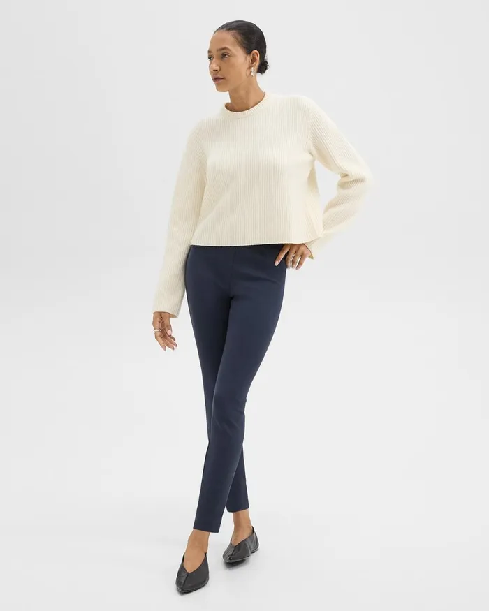 Women Theory Pants Skinny Legging In Scuba Nocturne Navy