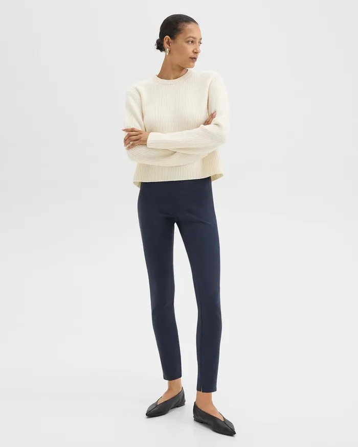 Women Theory Pants Skinny Legging In Scuba Nocturne Navy