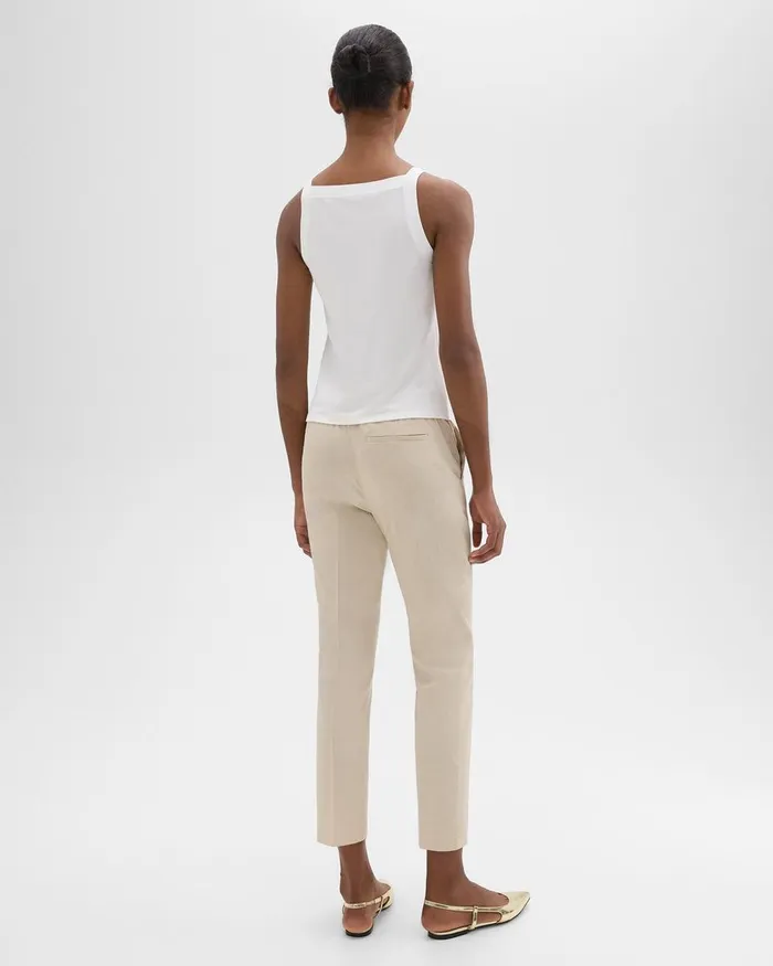 Women Theory Pants Treeca PullOn Pant In Good Linen Straw