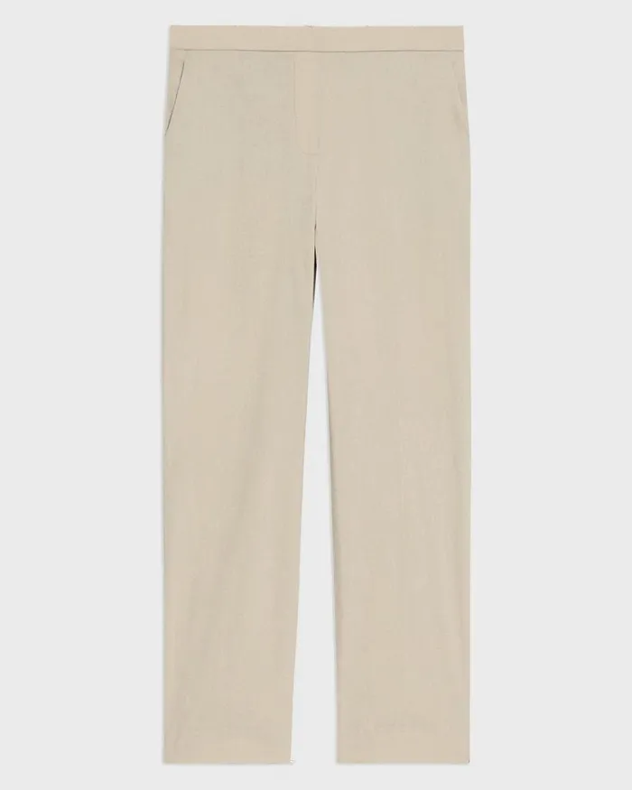 Women Theory Pants Treeca PullOn Pant In Good Linen Straw