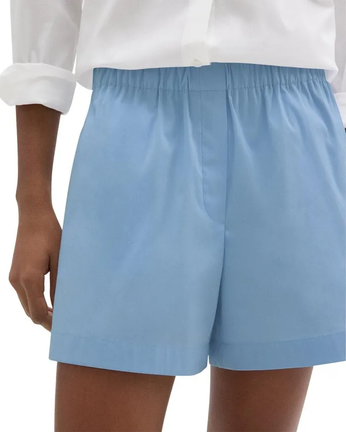Women Theory Shorts Boxer Short In Good Cotton Powder Blue