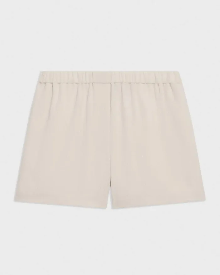 Women Theory Shorts Boxer Short In Striped Admiral Crepe Rice