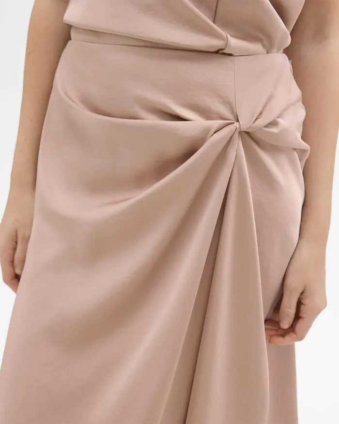 Women Theory Skirts Twisted Midi Skirt Sakura
