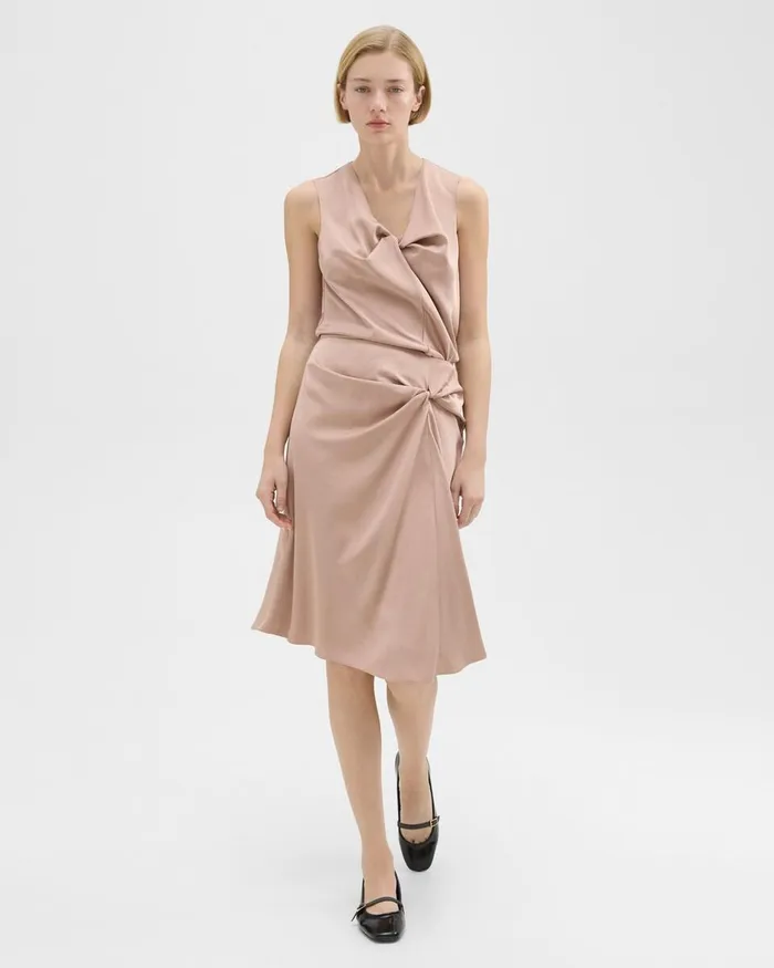 Women Theory Skirts Twisted Midi Skirt Sakura