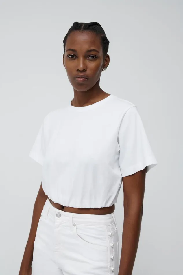 Women Tops and Bodysuits Jonathan Simkhai Jojo TShirt Women Tops and Bodysuits Jonathan Simkhai Jojo TShirt