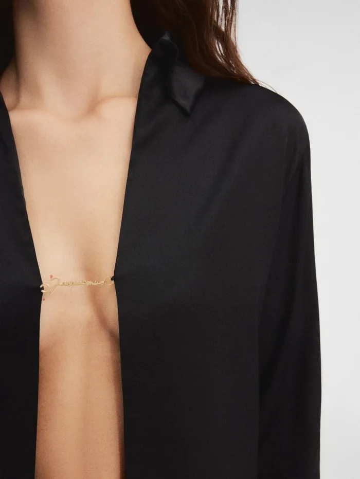 Women Tops and Shirts JACQUEMUS The Notte Shirt Black Women Tops and Shirts JACQUEMUS The Notte Shirt Black