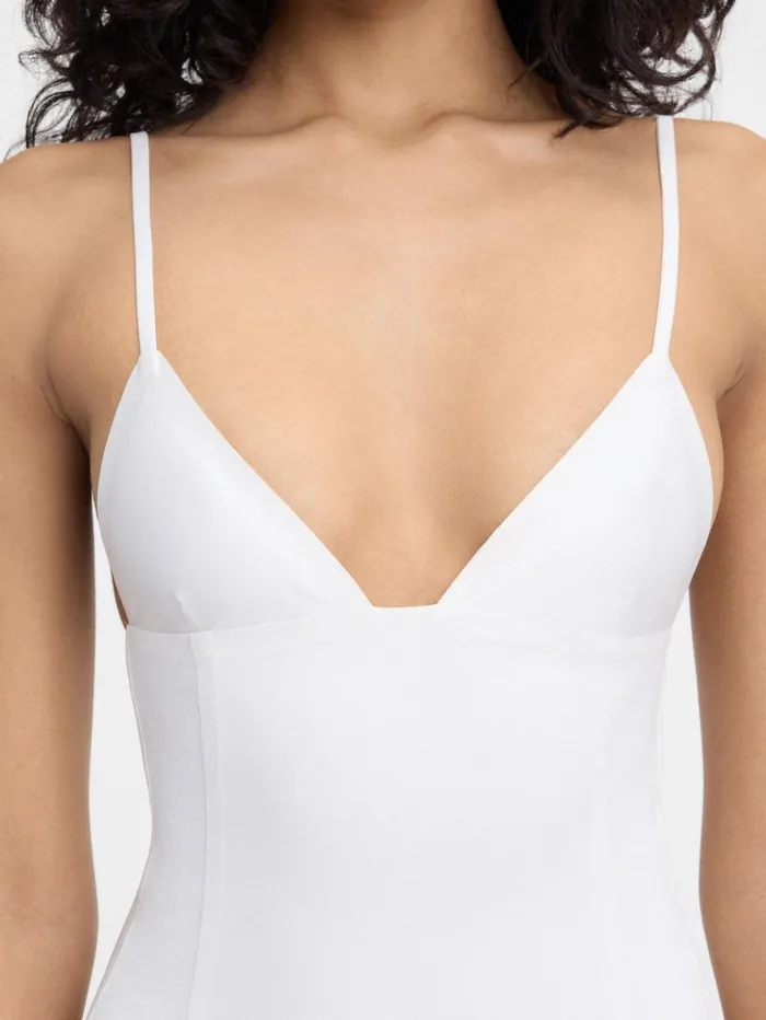 Women Tops and Shirts JACQUEMUS The Spallina Bodysuit White Women Tops and Shirts JACQUEMUS The Spallina Bodysuit White