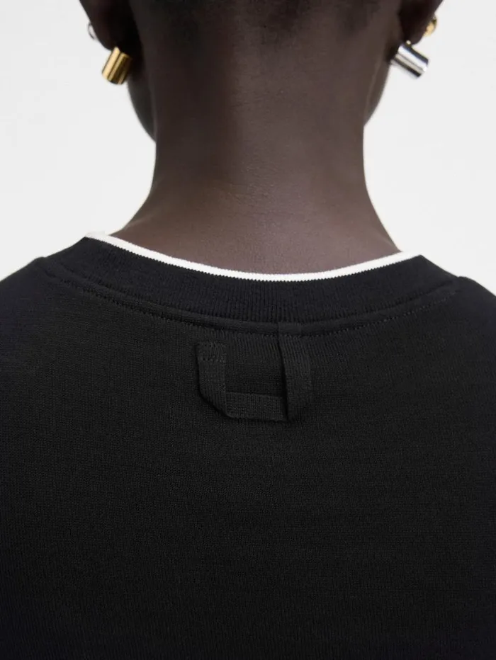 Women Tops and Shirts JACQUEMUS The Tricot Tshirt Black Women Tops and Shirts JACQUEMUS The Tricot Tshirt Black