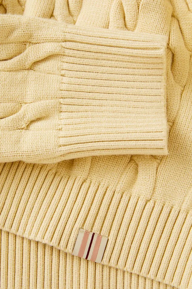 Women Tops and TShirts Fila Baseline Chunky VNeck Sweater 200 Soy Bean Women Tops and TShirts Fila Baseline Chunky VNeck Sweater 200 Soy Bean