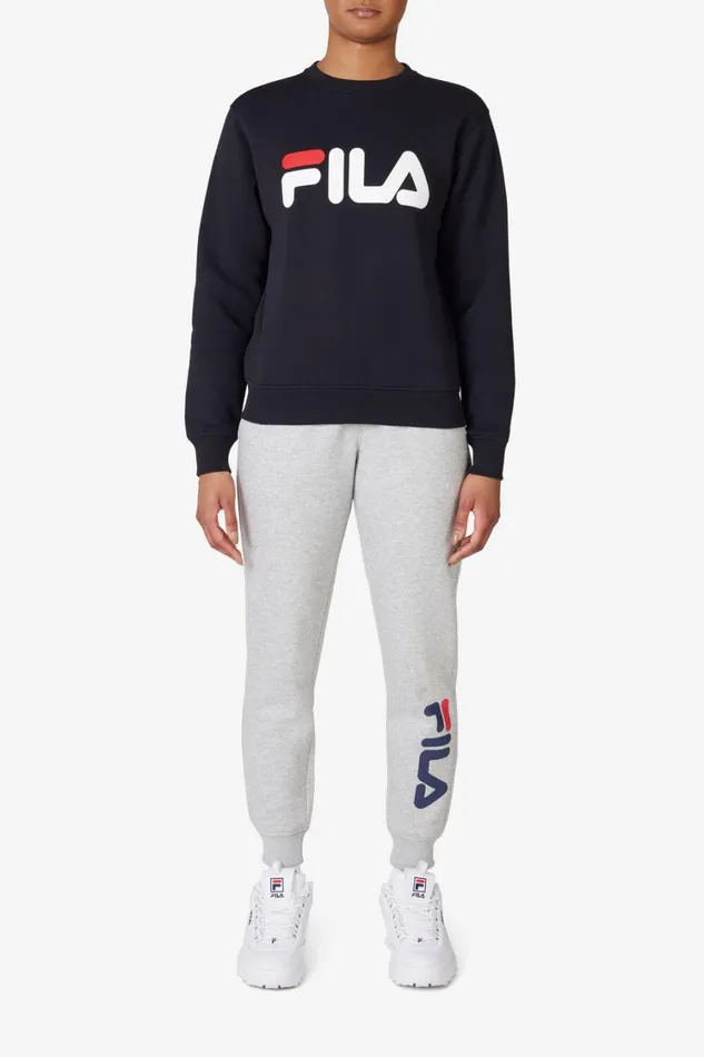 Women Tops and TShirts Fila Classic Fila Logo Long Sleeve Crew