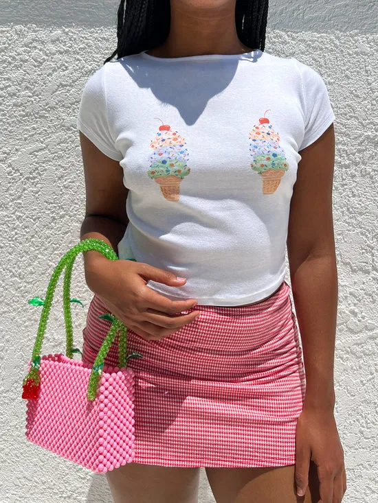 Women Tops Lisa Says Gah Alex Tee Ice Cream Cones
