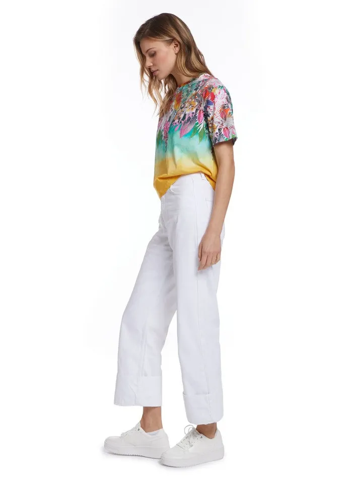 Women Tops Robert Graham BEACH IN BLOOM GRAPHIC TSHIRT Multi
