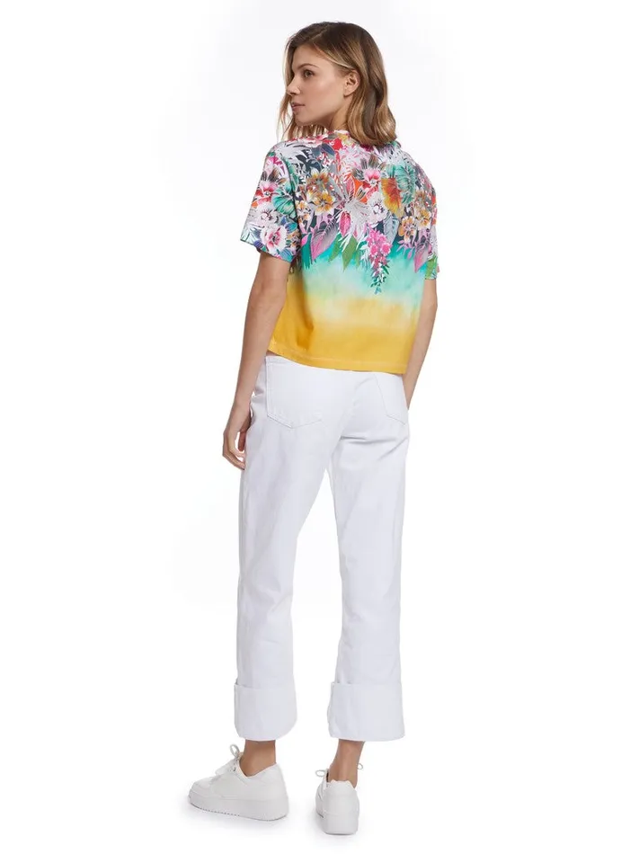 Women Tops Robert Graham BEACH IN BLOOM GRAPHIC TSHIRT Multi