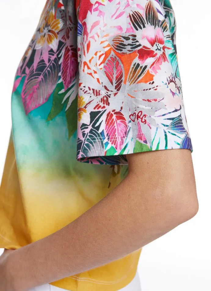 Women Tops Robert Graham BEACH IN BLOOM GRAPHIC TSHIRT Multi