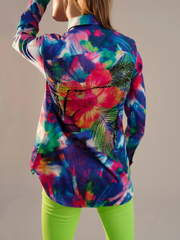 Women Tops Robert Graham LIMITED EDITION THE VILLA DENISE SHIRT Multi