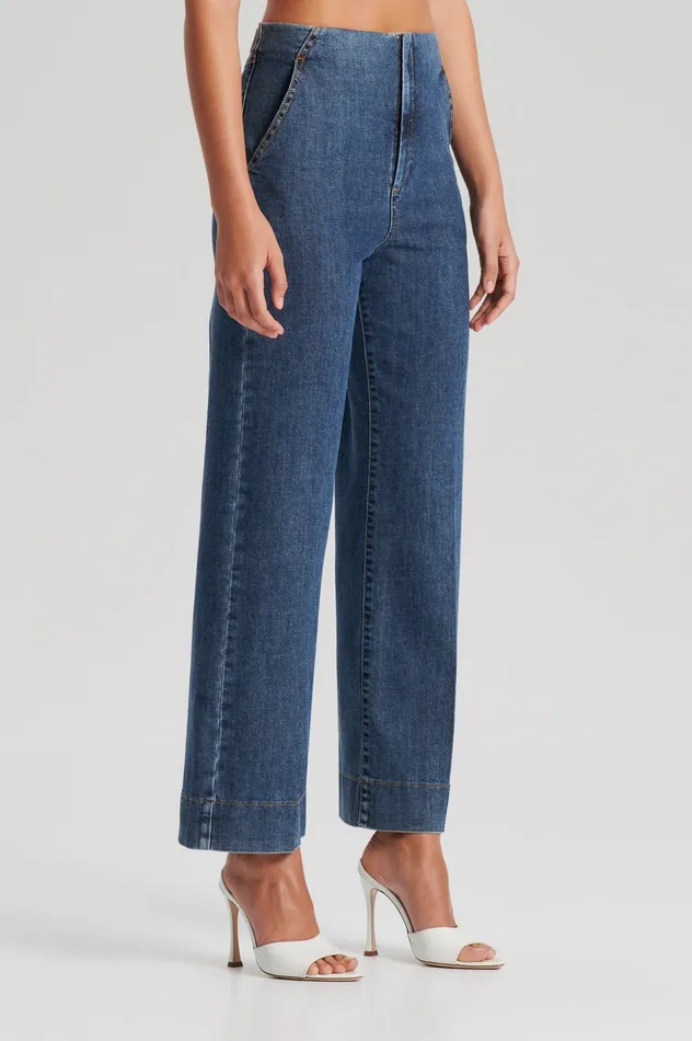 Women Trousers Scanlan Theodore DENIM CROPPED JEAN WASHEDINDIGO Women Trousers Scanlan Theodore DENIM CROPPED JEAN WASHEDINDIGO