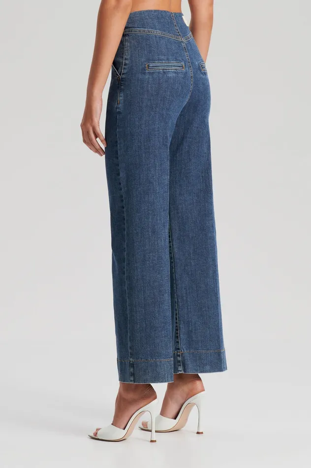 Women Trousers Scanlan Theodore DENIM CROPPED JEAN WASHEDINDIGO Women Trousers Scanlan Theodore DENIM CROPPED JEAN WASHEDINDIGO