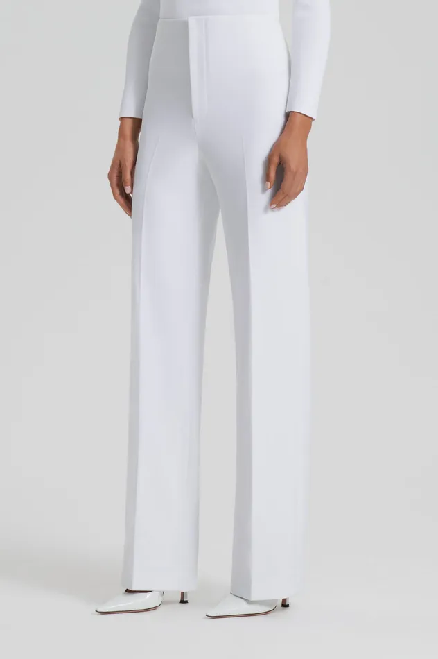 Women Trousers Scanlan Theodore TAILORED CREPE TROUSER WHITE