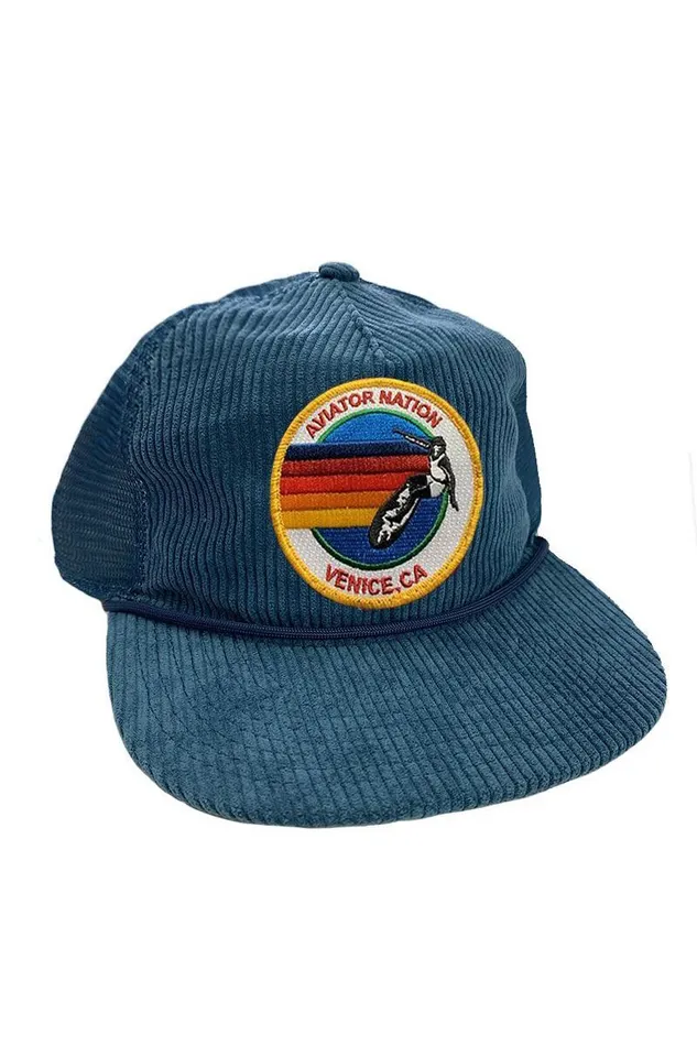 Women Trucker Hats Aviator Nation SIGNATURE VENICE 8211 VINTAGE CORDUROY MESH TRUCKER HAT Women Trucker Hats Aviator Nation SIGNATURE VENICE 8211 VINTAGE CORDUROY MESH TRUCKER HAT