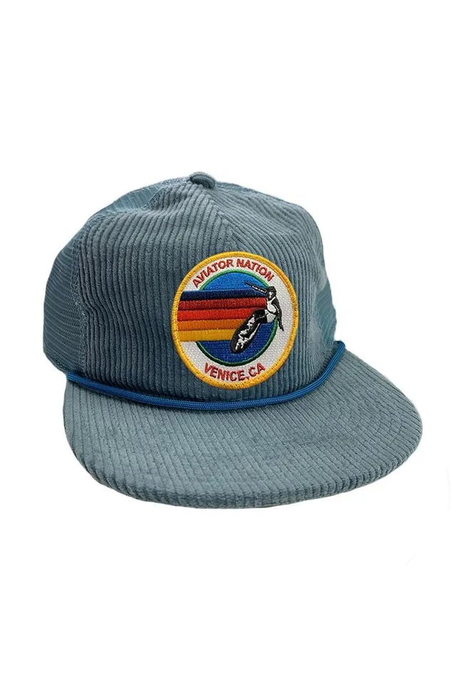 Women Trucker Hats Aviator Nation SIGNATURE VENICE 8211 VINTAGE CORDUROY MESH TRUCKER HAT Women Trucker Hats Aviator Nation SIGNATURE VENICE 8211 VINTAGE CORDUROY MESH TRUCKER HAT